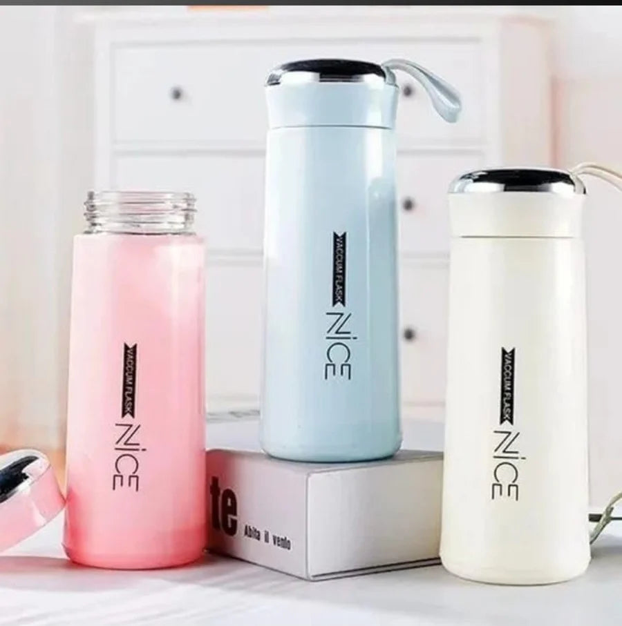 Nice Glass Water Bottle (Pack Of 2)
